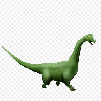 Dinosaur, Brachiosaurus, Triceratops, Green PNG