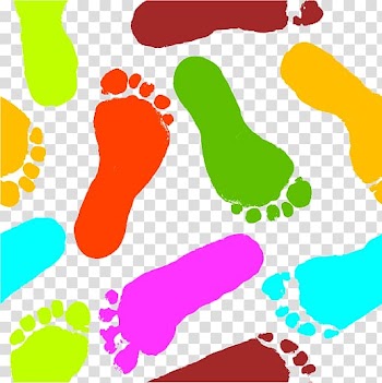 Dinosaur Footprints Reservation , Figure color footprints transparent background PNG clipart