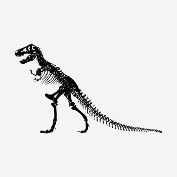 Dinosaur fossil, vintage animal illustration. | Free Photo Illustration - rawpixel