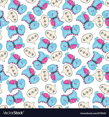Dinosaur pattern vector image