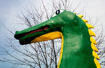 Dinosaur statue, Fantasy mini golf, Route… | Free public domain photo