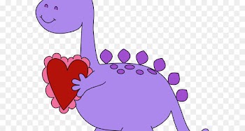Dinosaur Valentine Heart Portable Network Graphics Clip art - painted stork 