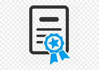 Diploma And Graduate Cap Icons - License Icon