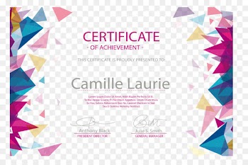 Diploma Euclidean vector Academic certificate Graduation ceremony Akademickxfd certifikxe1t - Color triangle floating pattern border certificate 