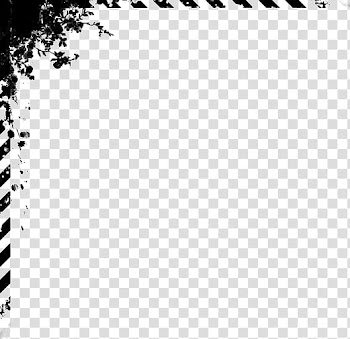 Dirty Lines I, black floral border line art transparent background PNG clipart