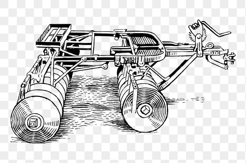 Disc harrow png sticker illustration, | Free PNG - rawpixel