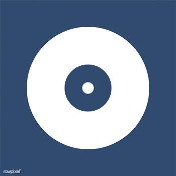 Disc isolated on blue background | Free stock vector - 457622