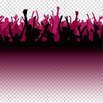 Disc jockey aptX Headphones Bluetooth, Bar Party cheer silhouette figures, silhouette people transparent background PNG clipart