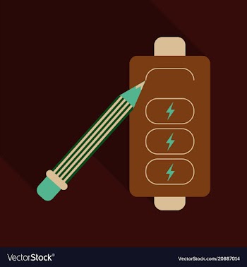 Discharged and fully charged battery smartphone vector image