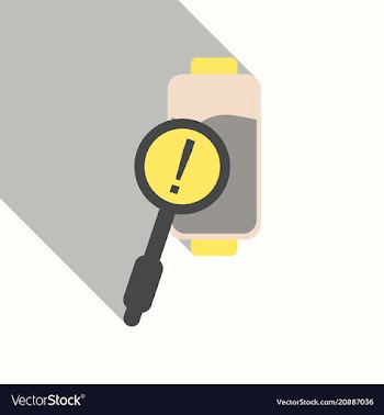 Discharged and fully charged battery smartphone vector image