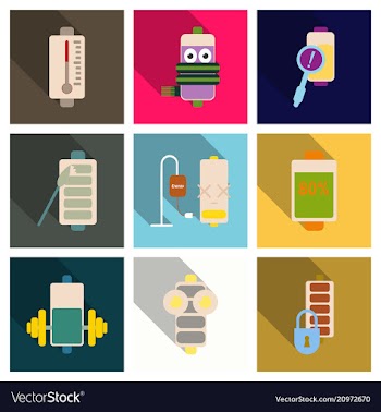 Discharged and fully charged battery smartphone vector image