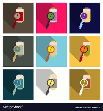 Discharged and fully charged battery smartphone vector image