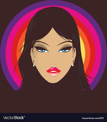 Disco babe vector image