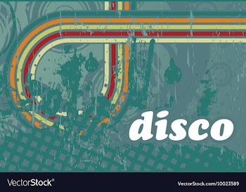 Disco background vector image