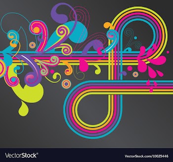 Disco background vector image