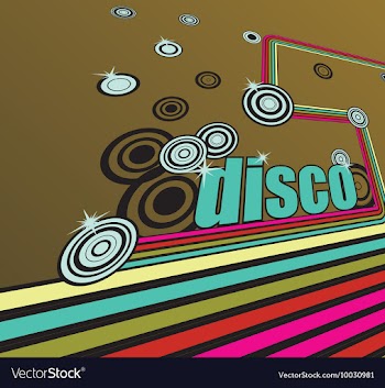 Disco background vector image