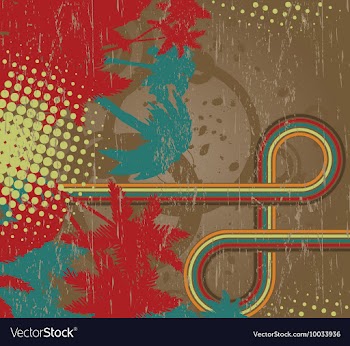 Disco background vector image