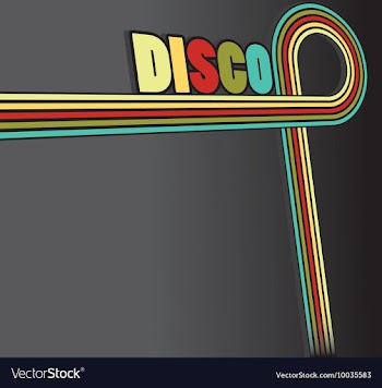 Disco background vector image