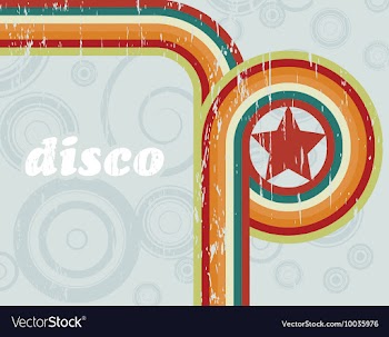 Disco background vector image