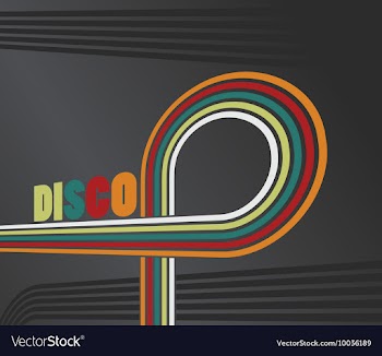 Disco background vector image
