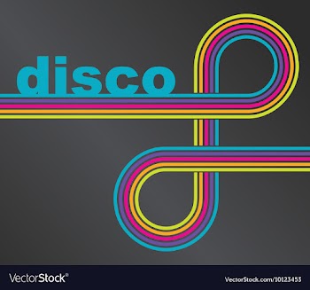 Disco background vector image