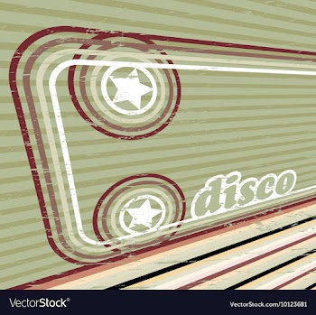 Disco background vector image