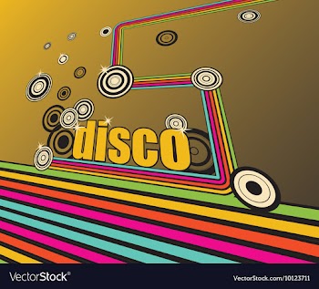 Disco background vector image