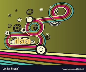 Disco background vector image