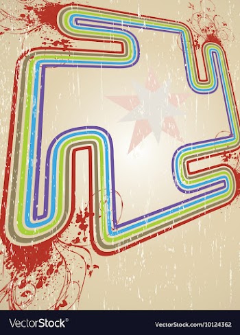 Disco background vector image