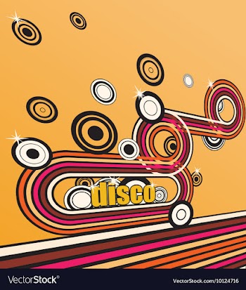 Disco background vector image
