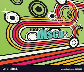 Disco background vector image