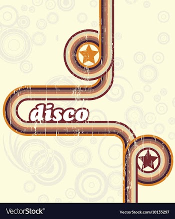Disco background vector image