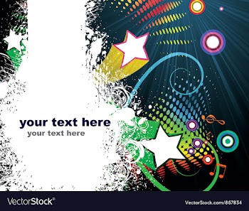Disco background vector image