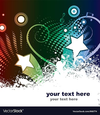 Disco background vector image