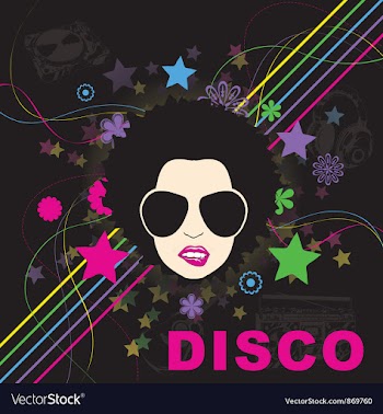 Disco background vector image