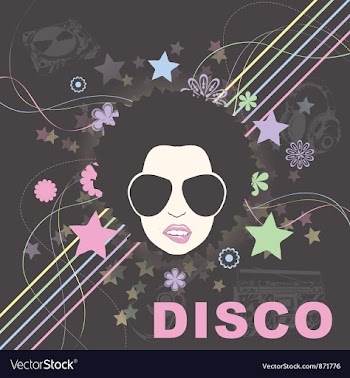 Disco background vector image