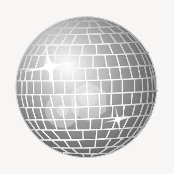Disco ball clipart, collage element | Free PSD - rawpixel