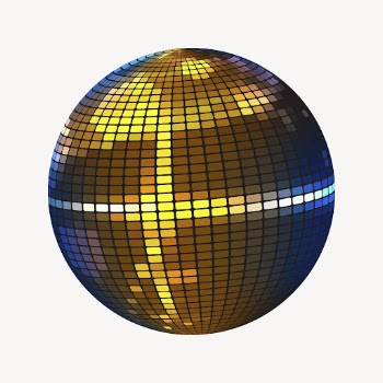 Disco ball clipart, entertainment illustration | Free PSD - rawpixel