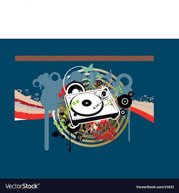 Disco club party time vector image