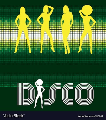 Disco dancing vector image