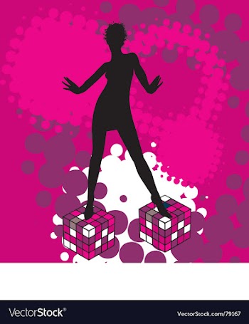Disco dancing vector image