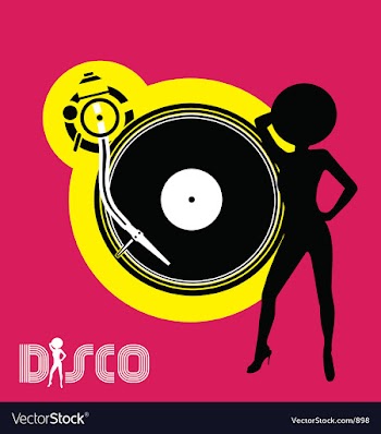 Disco flyer vector image