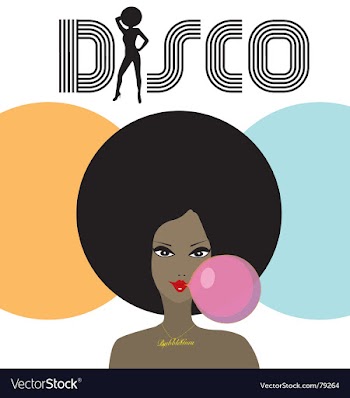 Disco lady vector image