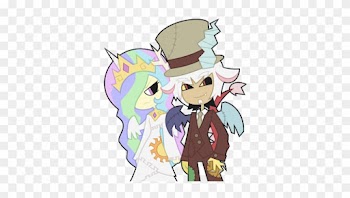 Discord And Celestia Wedding Necie Peå‚no Jest Obrazkã³w - Mlp Human Fluttershy And Discord