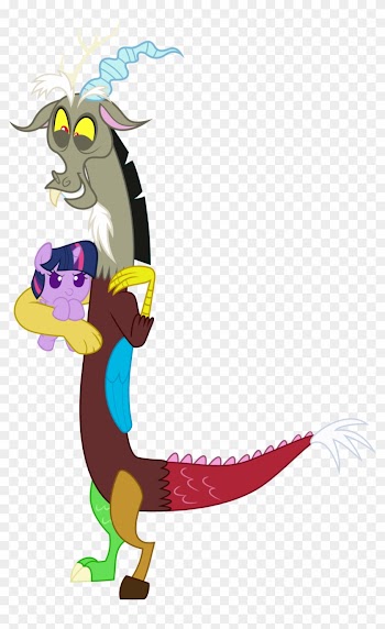 Discord Hugs Baby Twily 1 By Megarainbowdash2000 On - Fluttershy As A Baby