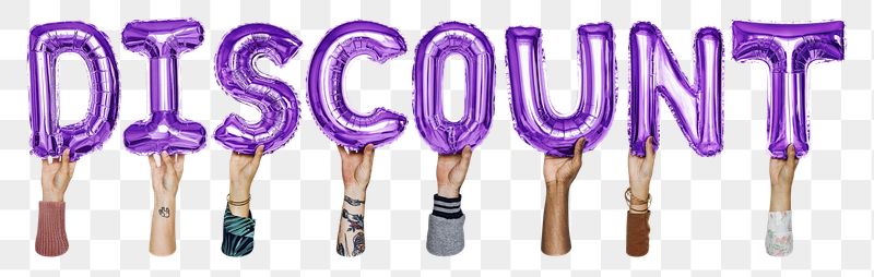 Discount balloon png word sticker, | Free PNG - rawpixel