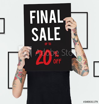 Discount Promotion Clearance Commercial Deal Concept