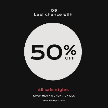 Discount promotion Facebook post template, | Free Vector Template - rawpixel