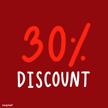 Discount typography vector in white | Free stock vector - 472561
