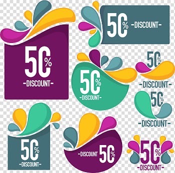 Discounts and allowances , color drops Discounts transparent background PNG clipart